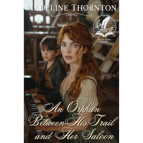 An Orphan Between His Trail and Her Saloon Audiolibro Por Madeline Thornton arte de portada
