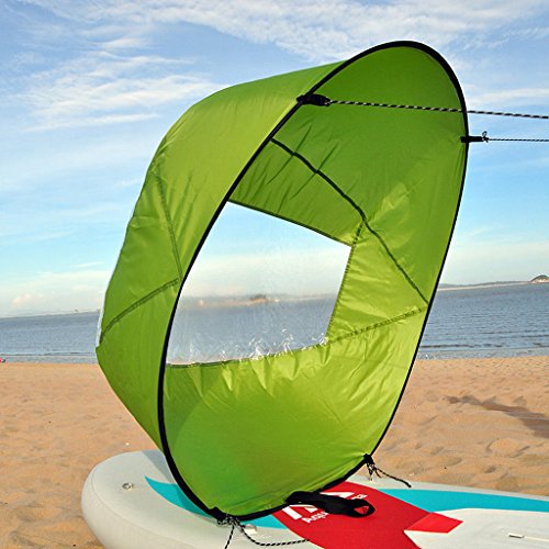 Calandis 42 Portable Downwind Wind Paddle Instant Popup Board Kayak Sail – Green