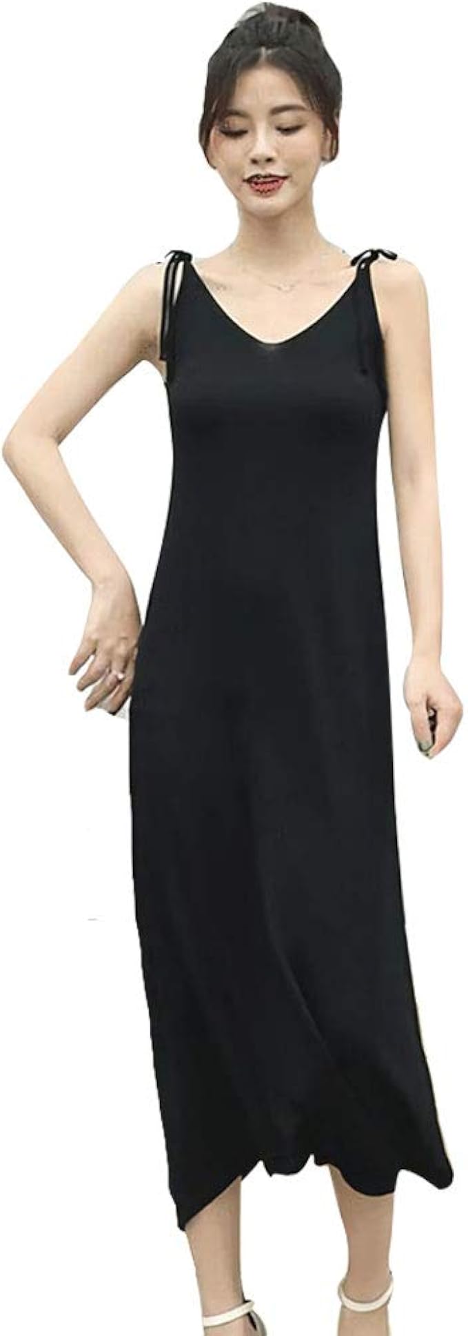 Amazon Co Jp Taotech 冷感 キャミール ワンピース ブラック フリー 服 ファッション小物 Amazon Co Jp Taotech 冷感 キャミール ワンピース ブラック フリー 服 ファッション小物
