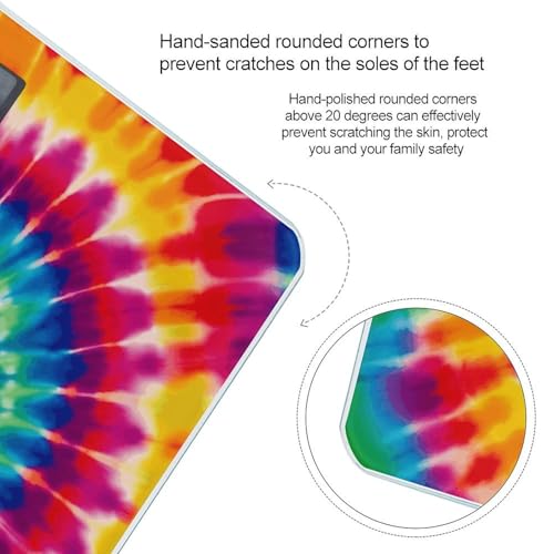 Báscula de Baño Digital con Diseño Tie Dye 400lb miniatura 4