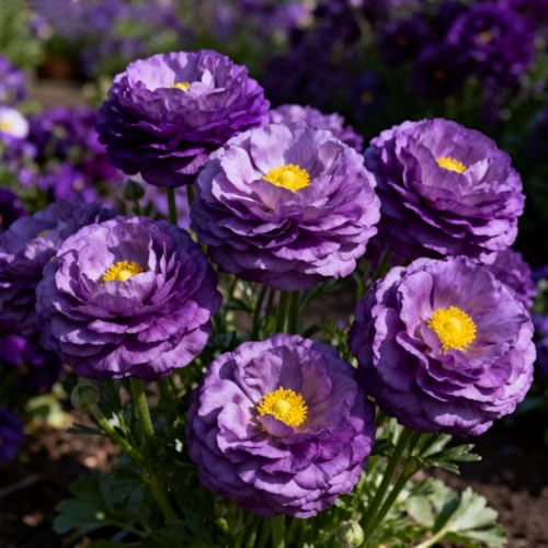 Ranúnculo, rizomas de ranúnculo perennes resistentes, rizomas de jardín perennes, Ranúnculo raro adecuado para cultivar en el jardín-10 Rizomas-D
