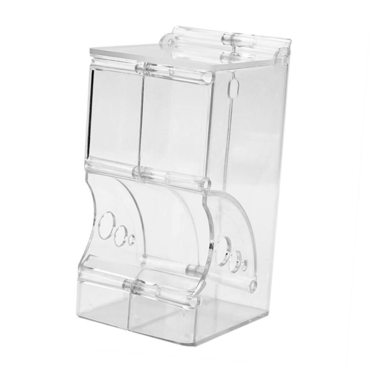 Happyyami Small Automatic Feeder -Turning Plastic Food Bowl for Hamster Food Dispenser Pet Supply