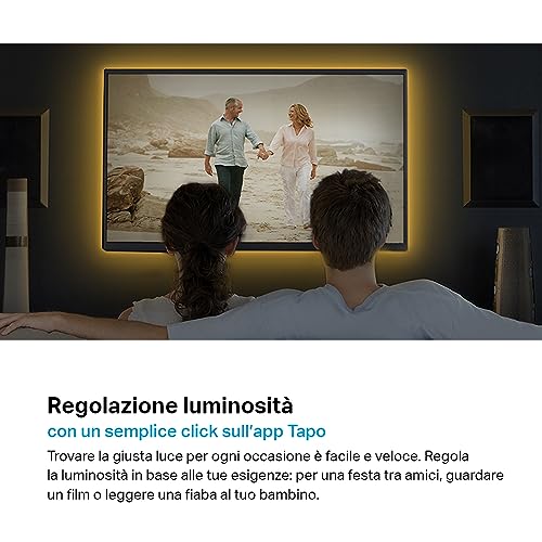 Tapo L900 Smart Wi-Fi Striscia Led, Controllo Vocale Compatibile Con Alexa E Google Assistant, 2 Confezioni Di Tapo L900-5 Con 1 Alimentatore, Sync-To-Music, Accorciabile E Controllo Dall'app - 4