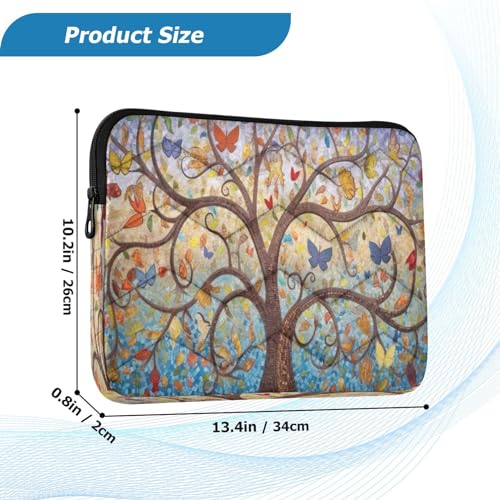 Funda para portátiles 13-14 pulgadas con diseño Abstract Art Tree miniatura 3