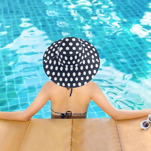 Sombrero de sol para mujer Aslsiy reversible y plegable miniatura 6