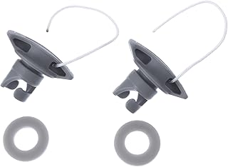 INOOMP Dinghy Lazy Spa Parts 2pcs Air Valve Replacement Kayak Raft Plug Inflatable Boat Air Valve Plug Gas Valve Cover For Air Bed Kayak Canoe Fishing Boats Airbeds Light Grey Kayak Cover