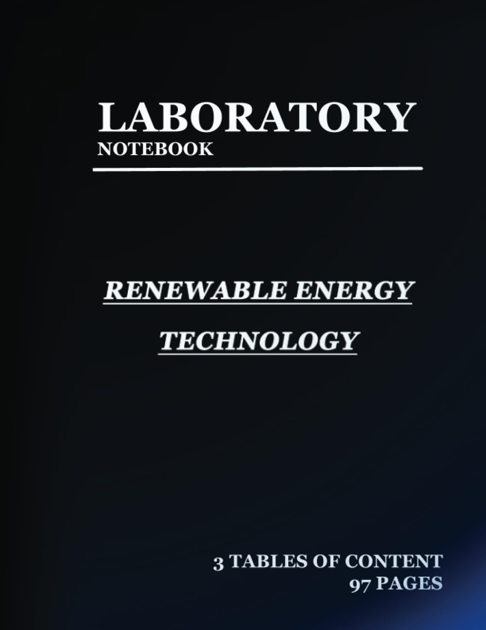 lab notebook for Renewable Energy Technology: Laboratory Notebook for Science Graduate Student Researchers: 97 Pages | 3 tables of contents pages (1 to 93) | Quad ruled Grid | 8.5 x 11 inches