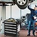Barphygo Rolling Tool Chest 5-Drawers, Metal Tool Box with Wheels Garage Storage Cabinets with Lock Tools Drawer Organization Workbench Toolbox for Warehouse, Workshop & Repair Shop