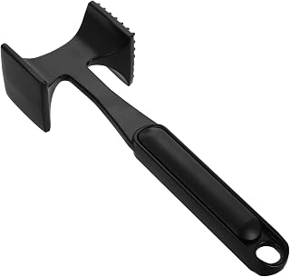 Heavy Duty Meat Tenderizer Hammer Dual Sided Mallet Tool for Tenderizing Steak Chicken Pounder for Easy Membrane and Tendon Removal