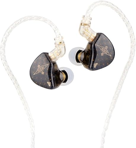 Miniatura 2 de Linsoul TANGZU Wan'er S.G HiFi - Auriculares intrauditivos de diafragma de PET de 0.394 in con forma ergonómica, cable trenzado OFC desmontable de 2