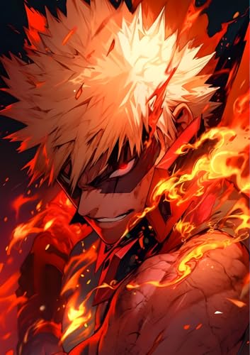 Image of NIJUKA Anime Printed A4 Size Metal sheet Poster For Home And Room Decoration | For Anime Art Fans Boys And Girls (Kanchan All time Anger)