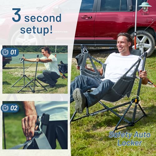 TIMBER RIDGE Hammock Camping Chair TR-HM-047 の商品画像 6