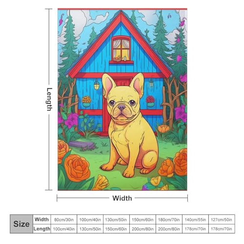 Couverture de décoration intérieure chaude et légère imprimé chien - 6