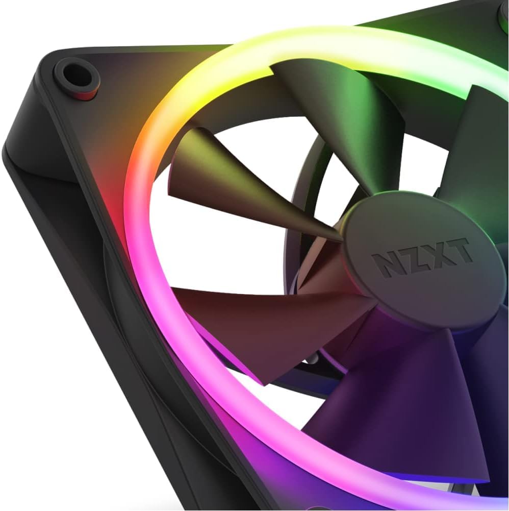Nzxt F120 RGB Triple Pack - 3x 120mm PWM RGB-Lüfter + Hub - Schwarz – Bild 2