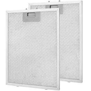 2 stuks afzuigkap filter vervanging, afzuigkap filters 320x260mm, afzuigkap filters, 5-laags aluminium keuken afzuigkap ventilator filter voor vele toonaangevende merken van afzuigkap/afzuigkap