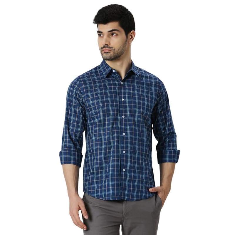 Image of Mens Striped Slim Fit Cotton Casual Shirt | Full Sleeves Mens Shirts | Stylish Shirt for Men