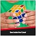 Rubik’s Cube, Crystal Cube, Transparent 3x3 Cube Color-Matching Puzzle Game, Twisting Fidget Toy, Challenging Brain Teaser & Sensory Puzzle for Adults, Teens, & Kids, for Ages 8 & Up