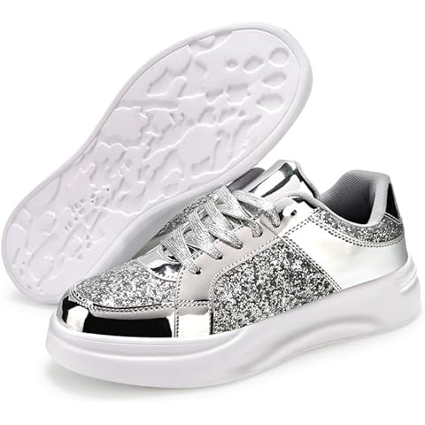 Padgene Sparkly Casual Tennis Sneakers Cover