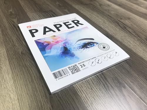 Papel de acuarela suelto de 25 hojas para evitar arrugas en tus dibujos 2