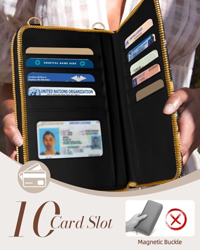 Image of Miss Adola Zipper Cell Phone Crossbody Bag for Women