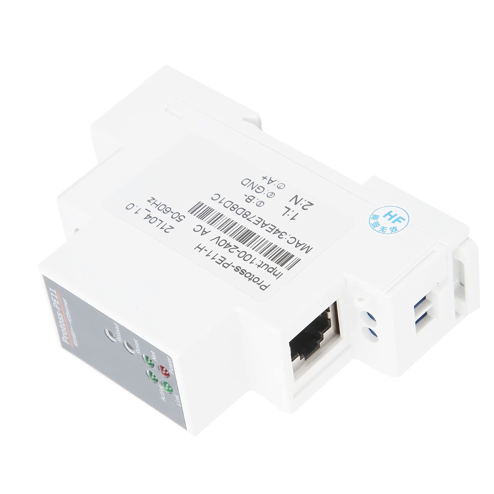 Router con Montaggio su Guida per Server Seriale da a Ethernet per Automazione Industriale 100-240 V CA PE11-H