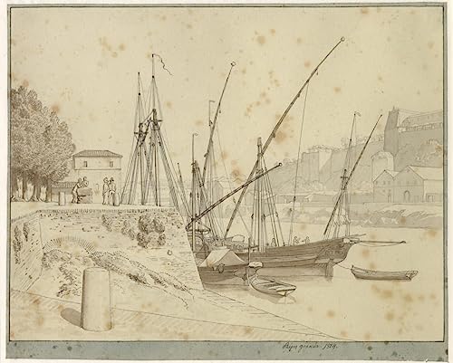 Impression d'art porte à lamelles Eckersberg pour décorer un salon chaleureux