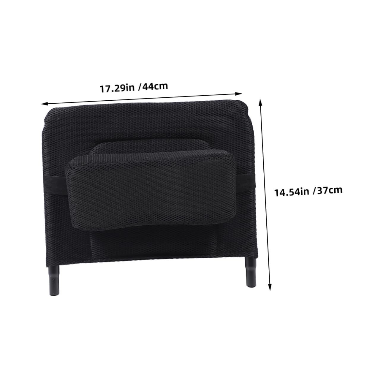 WOFASHPURET High Back Wheelchair Support Cushion Removable Breathable Mesh Excellent Comfort Lumbar Support for Wheelchair Backrest Replacement