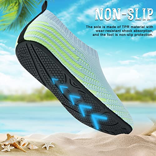 Image of ANLUKE Womens Mens Water Shoes Barefoot Quick-Dry Aqua Socks for Beach Swim Surf Water Sport