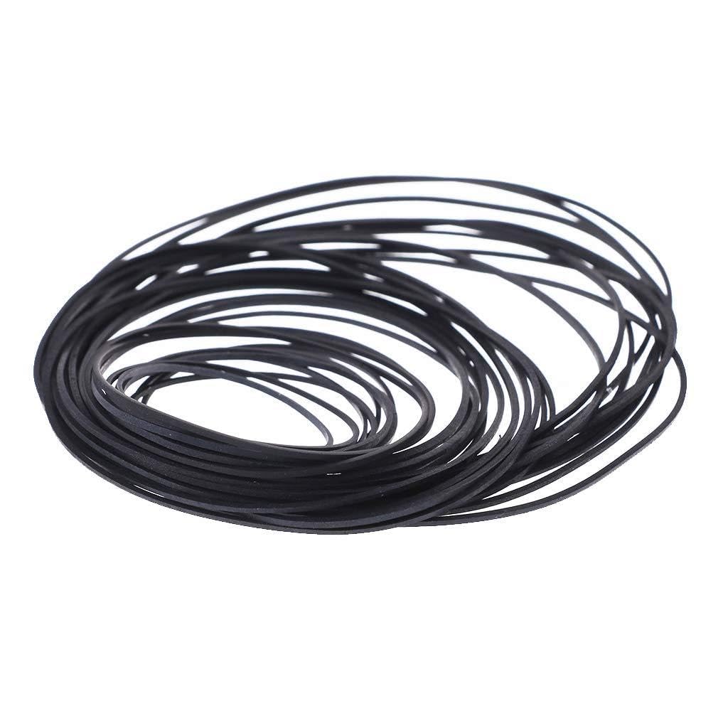 Elnwnnkc 30pcs Mix Tape Rubber Tape Recorder Turntable Strap Belt for CD-ROM Video Machines 1x1
