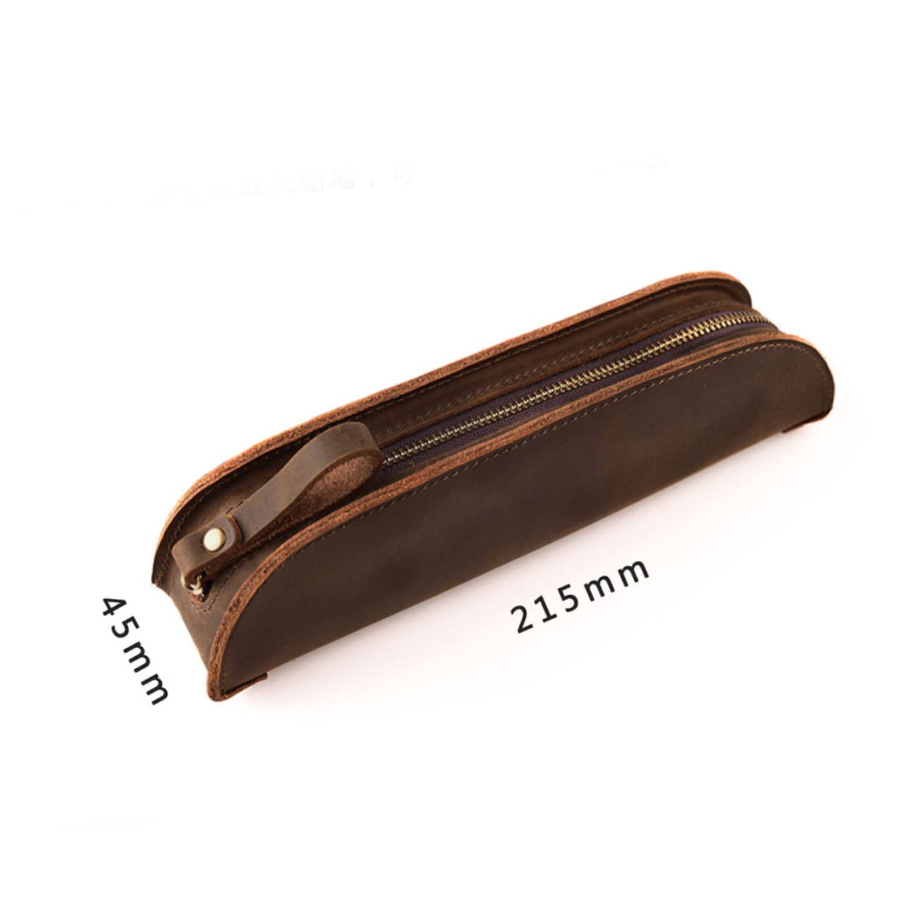 STOBOK Estuche para Bolígrafos Estilo Retro Hecho A Mano con Cremallera para Pluma Estilográfica para Uso Comercial O Informal