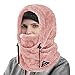 Meilzer Ski Mask Balaclava Wind-Resistant Winter Face Mask for Women/Men Adjustable Warm Hood Cover Hat Cap Scarf (Pink)