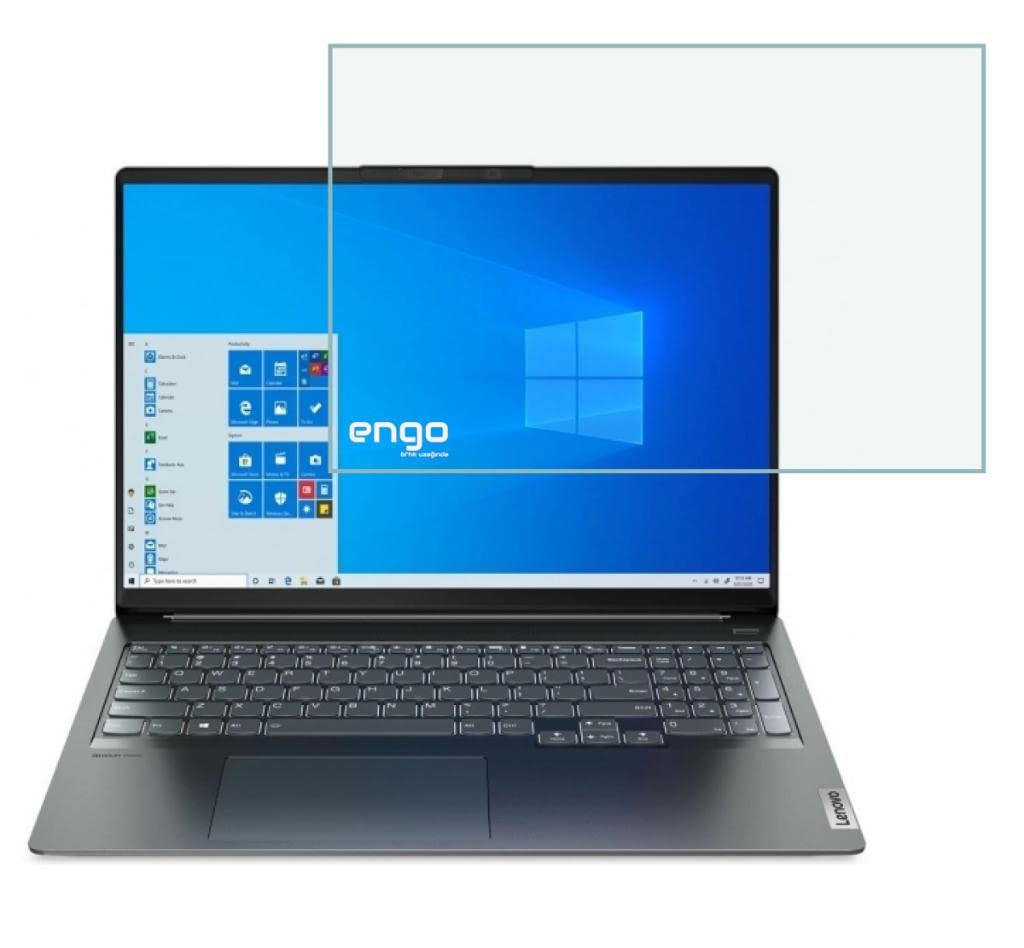 Engo Lenovo Ideapad 5 Pro 16 İnç İle Uyumlu Ekran Koruyucu Notebook, 9H Temperli Kırılmaz Esnek Nano Cam, Çizilmeye Ve Darbeye Dayanıklı Laptop Koruma, HD Şeffaf 16:10
