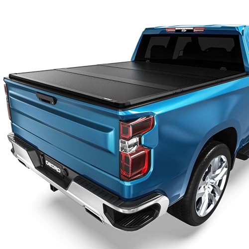 Image of OEDRO Hard Tri-Fold Tonneau Cover for 2007-2013 Chevy Silverado 1500 6.6ft
