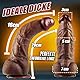 Black Dicker Realistischer Dildo groß für G-Punkt-Stimulation mit spezieller Kurve 20cm Silikon BBC dildos mit Starkem Saugnapf Penis Analdildo realistische dildos Sexspielzeug für Frauen und Männer
