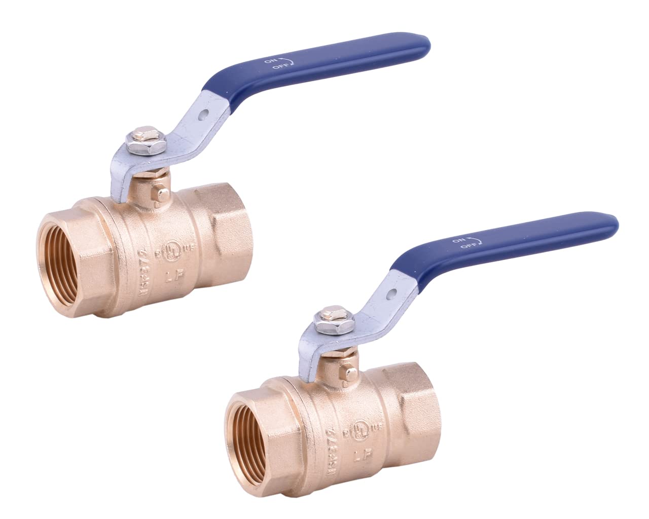 LD Valve- 3/4-in FPT Full Port Lead Free Brass Water Valve, Ball Valve, Female Threaded (2-Pack)