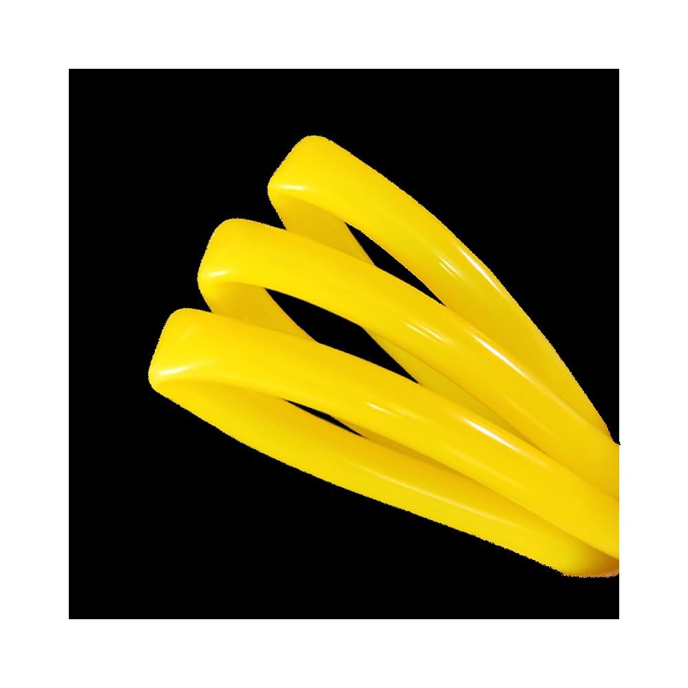 1 Stück 1 M/10 M Gelber Flexibler Silikonschlauch, Lebensmittelechter Weicher Schlauch Mit Mehreren Durchmessern Von 0,5–10 Mm For Allgemeine Verbindungszwecke(10 meters,ID 2mm x OD 5mm)