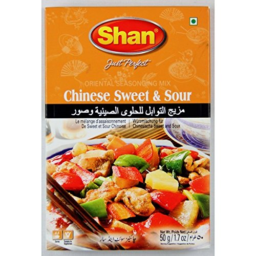 Shan Chinese Sweet and Sour Mix Oriental Seasoning Mix Spicy Flavour Herbs and Spices Flavour Enhancer Balsara's Ltd
