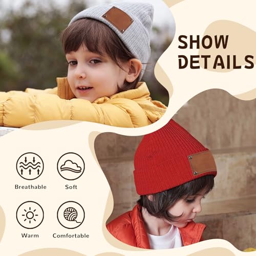 Custom Baby Beanie Personalized Toddler Kid Beanie Customize Children Name Hat Winter Beanies Hat for Christmas Birthday Gift4