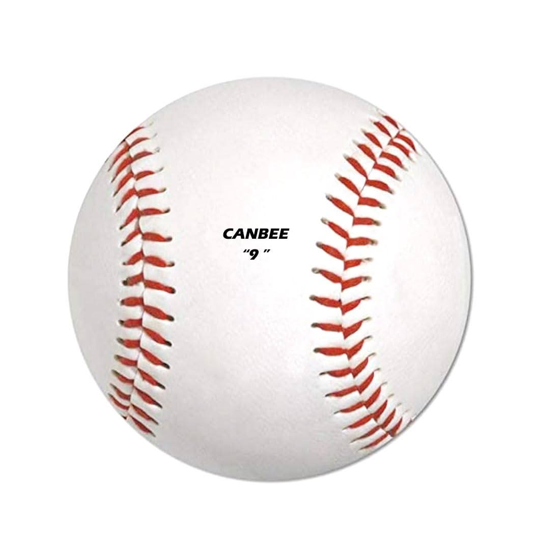MBL PVC Baseball Ball Official Size 9 inches, White, Youth, Baseball, 1 or 2 Pieces Red Stiching and Black Stiching (White-Red-1)-image-37