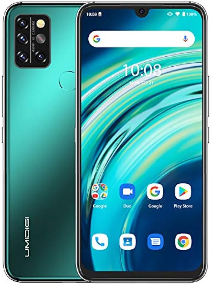 UMIDIGI A9 Pro Cell Phone (8GB+128GB), 6.3" FHD+ Full Screen Unlocked Smartphone with 4150mAh Battery + 48MP AI Quad Camera - LTE Dual 4G SIM Android 11 Phone (8+128G, Forest Green)