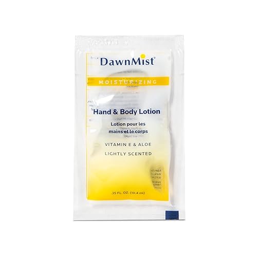 Dukal PH10 Dawn Mist Loción para manos y cuerpo, paquete de un solo uso, 0.35 onzas, paquete de 1000