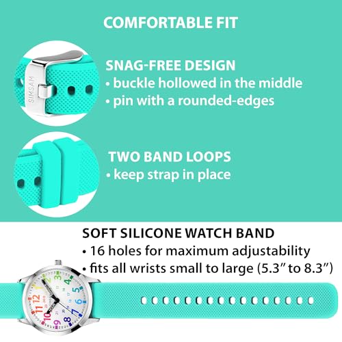 Image of Kids Analog Watch, Learning Watch for Kids 8-12, Waterproof Time Teacher Watches for Boys Ages 5-7 6-8, Easy to Read Educational Girls Watches Ages 8-12, Great Gift Boys Girls Year 4-12 Old Waterproof