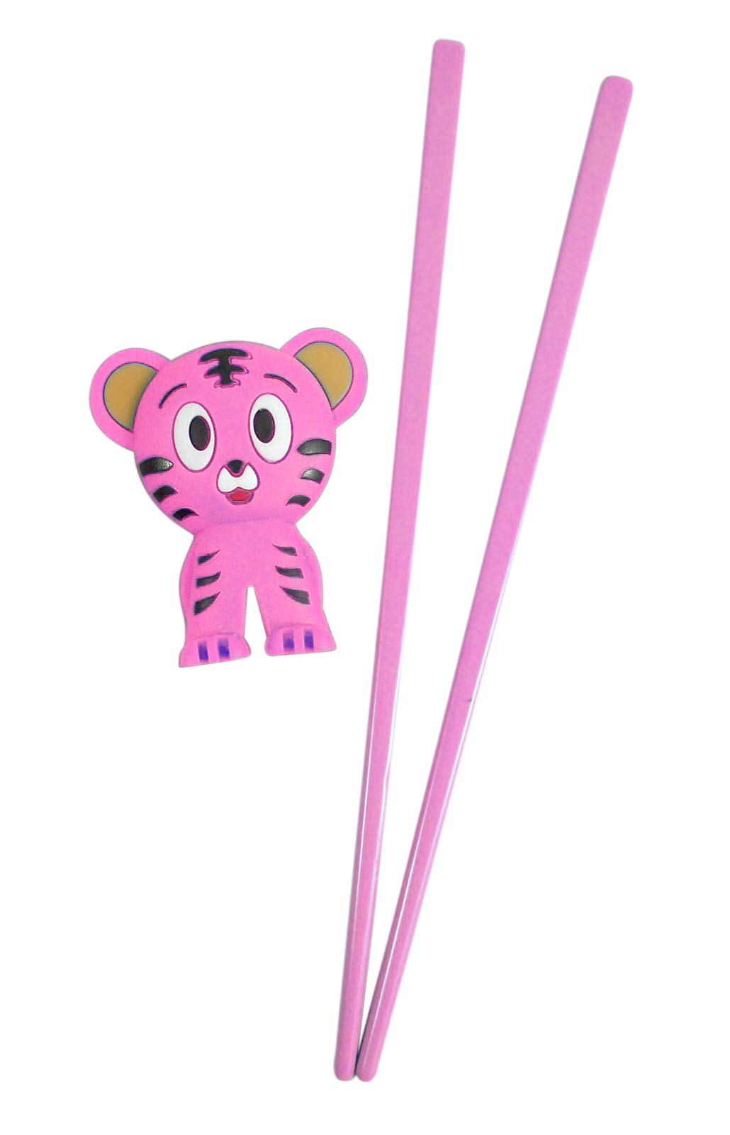 Cheater Chopsticks Authentic Japanese Pink Tiger Training Cheater Chopsticks for Kids and Beginners, 7 Inch