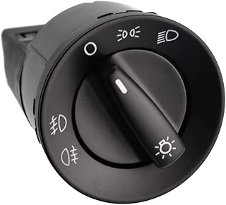 runmade Headlight Fog Lights Switch 1C0941531 for 1998 1999 2000 2001 2002 2003 2004 2005 VW GTI Golf Jetta MK4 4 Passat B5 B5.5 Beetle EURO - coolthings.us