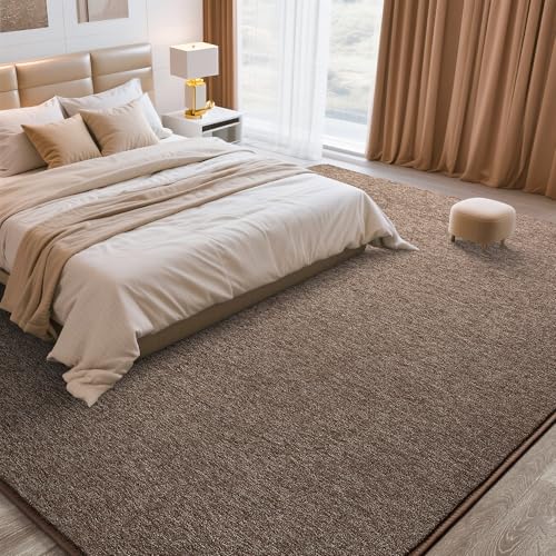 Tapete decorativo Tepook 6x9 pies marrón lavable antideslizante miniatura 4