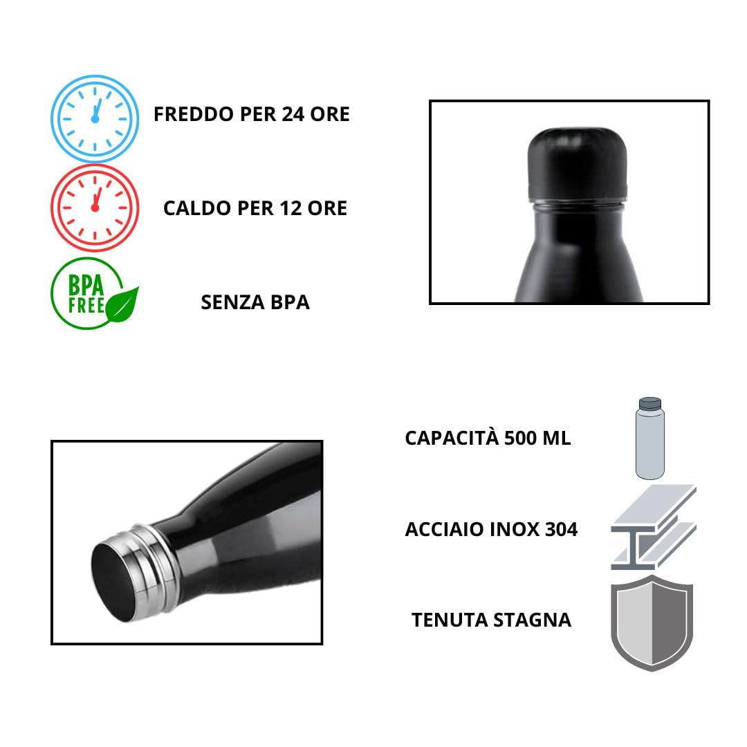 Seven Freethink Set Scuola, Zaino con Astuccio 3 Zip, Diario e Borraccia, Design Multicolore (WRITE DOWN Blu)