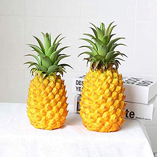 Dsnapoutof Tabletop Artificial Pineapple Home Decor Ornament, Realistic Never Fade Artificial Fruits Figurine For Crafting Displaying Party Display Prop- Yellow S #TOP3