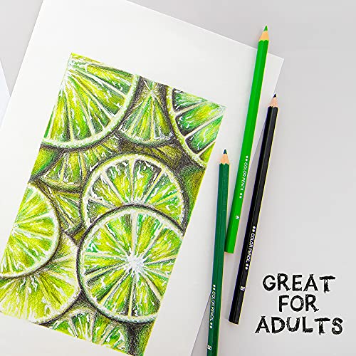 Bazic Colored Pencils 18 Color, Coloring Pencil Set Soft Core, For Art Drawing Sketching, Gift For Adult Kids (18/Pack), 72-Packs #TOP4