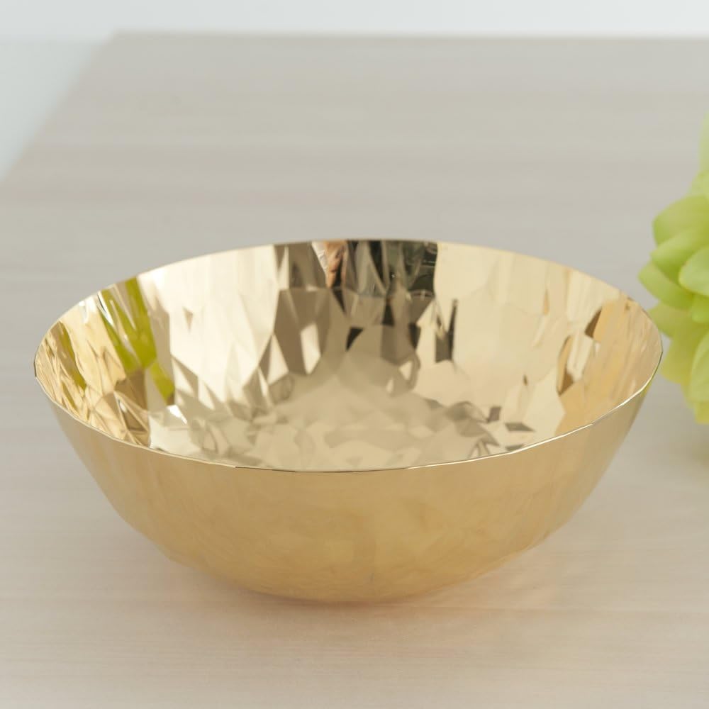 New Product AlessiJoy n11 Round Basket in 18/10 Stainless Steel And Hand Gold Plating in 24 Carat Gold, Gold 🔥 Cashback up to 70% AlessiJoy n11 Round Basket in 18/10 Stainless Steel And Hand Gold Plating in 24 Carat Gold, Gold