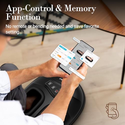 Image of CuPiLo Smart Foot Massager with APP, FSA Eligible HSA - 2026 New Version | APP Mobile Remote Control, Deep Kneading Foot Massager with Heat for Neuropathy and Pain Relief, Gifts for Women Men